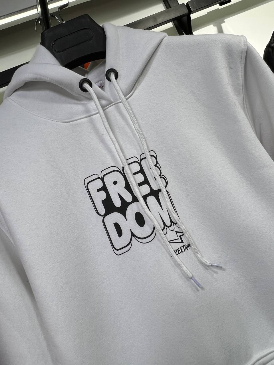 “FREEDOM” Graphic Hoodie – Orange