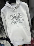 “MIND GOOD” Graphic White Hoodie