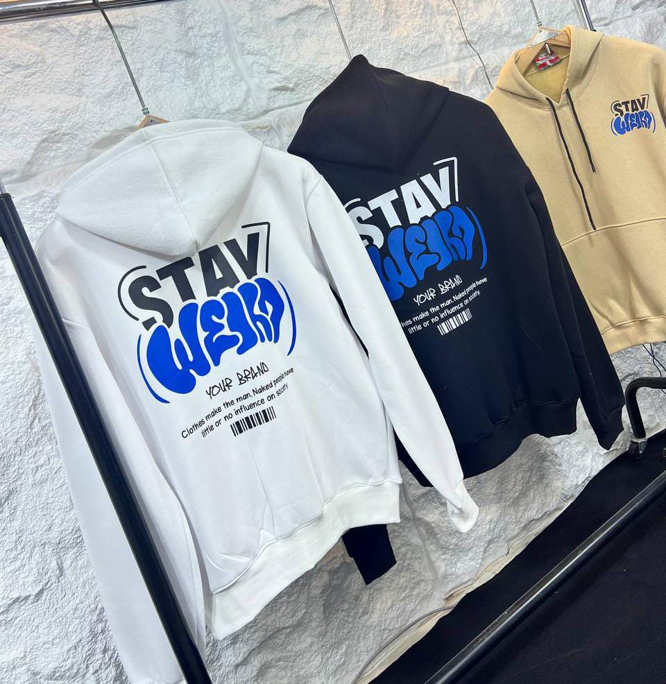STAY WELL Printed Hoodie